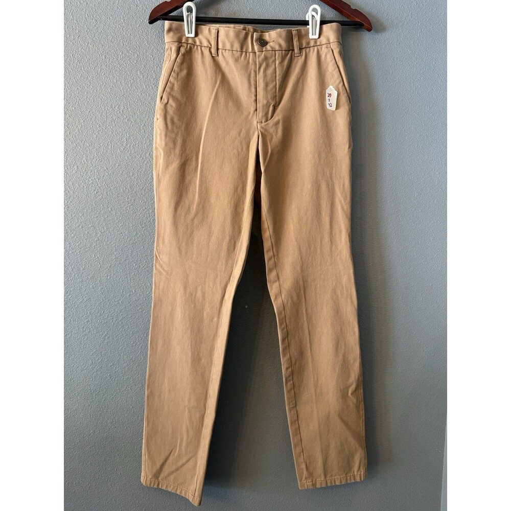 Everlane Uniform Mens Slim Fit Chino Pants 29x32 Tan Khaki Beige Stretch Trouser